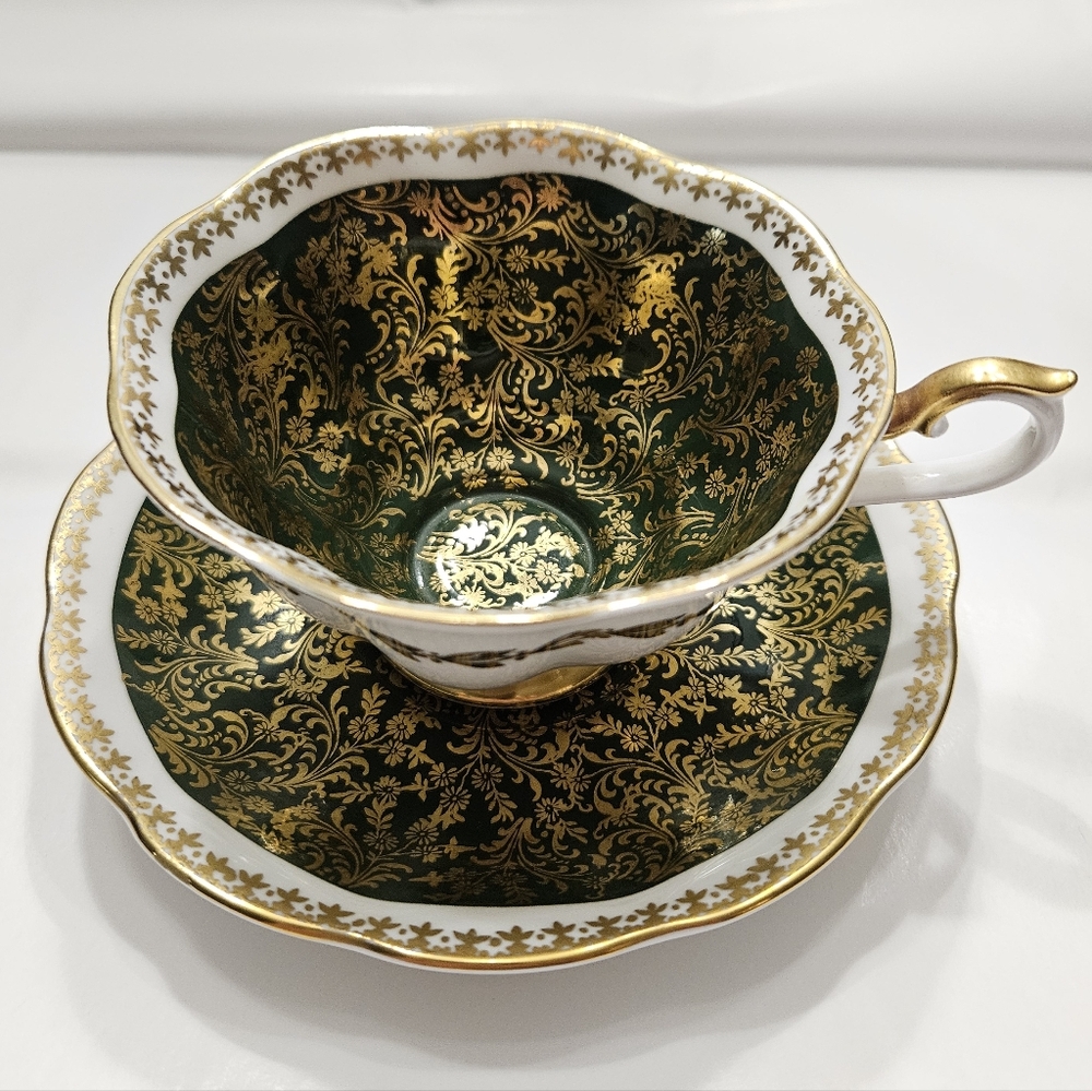 Stunning "Mayfair Series" Cup and Saucer by Royal Albert.